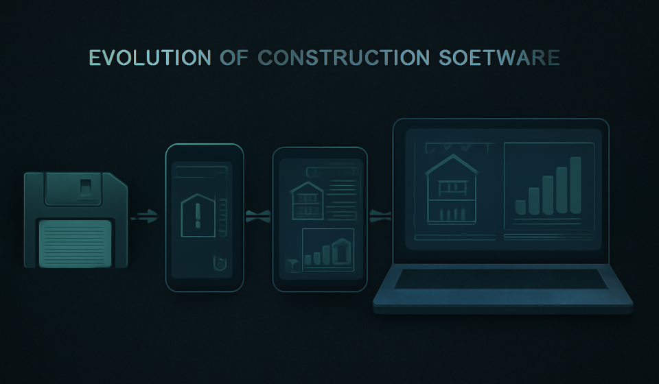 Illustration of construction software evolution